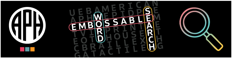 Embossable Word Search Puzzles